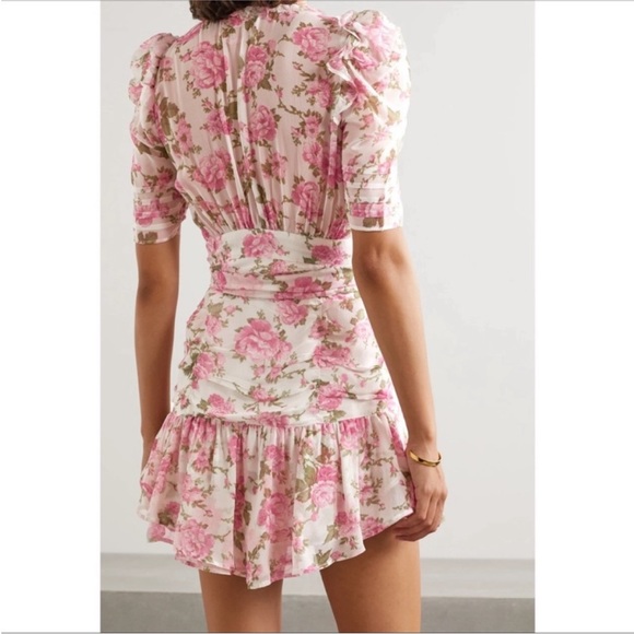 LoveShackFancy Arlo Mini Dress Rose print. Size 8. - Picture 13 of 13